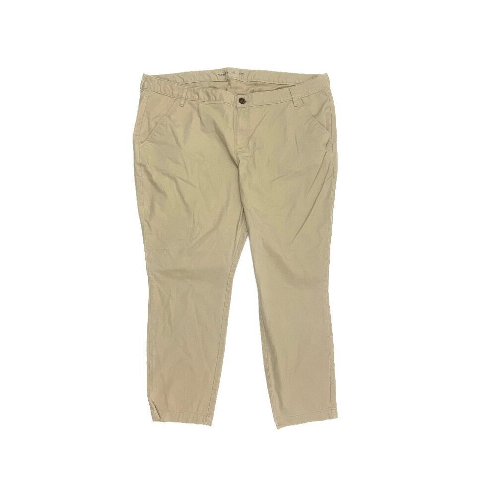 Old Navy Skinny Adjustable Waist Women's size‎ 18P Beige Tan Khaki Chino pants